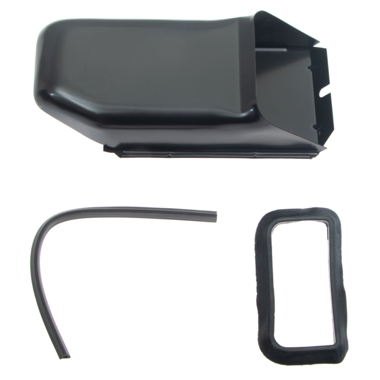 Black Oil Cooler Tin, Doghouse Style Lower 119113 Classic VW Parts