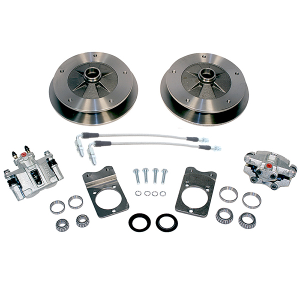 So. Cal. Classic VW Parts No Hassle Drum to Disc Brake Conversion Kit, Wide 5 with Ball Joint Spindles for 1966 Bug & Ghia