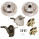 So. Cal. Classic VW Parts Front Disc Brake Kit with Drop Spindles, 4-Lug VW Pattern – 4 × 130mm, fits ’49-’65 Bug & Ghia