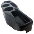 So. Cal. Classic VW Parts - TMI Center Console, Black ABS with Black Vinyl Shifter Boot, fits 1965-1979 Bug & Super Beetle