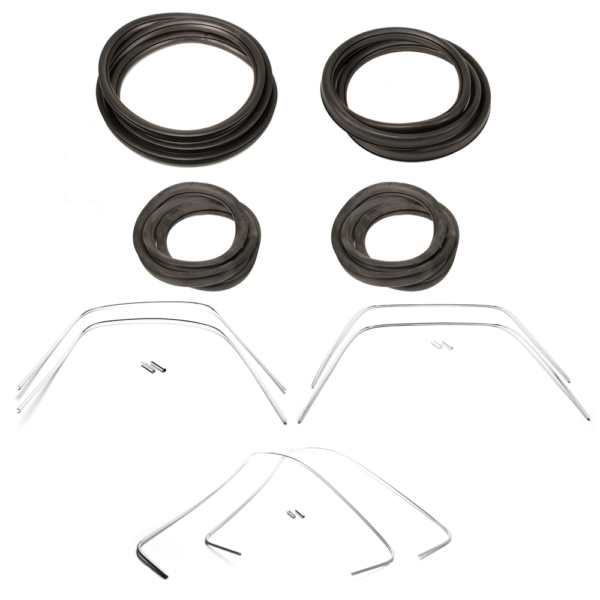 So. Cal. Classic VW Parts Rubber Window Seal Kit, American Style with Molding, fits '72-'77 Bug & '72 Super Beetle