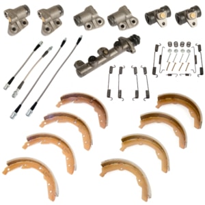 So. Cal. Classic VW Parts Brake Rebuild Kit with Stainless Steel Hoses, fits ’70 Bus