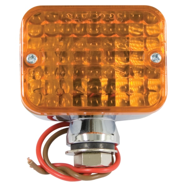 So. Cal. Classic VW Parts EMPI Mini Chrome Light with Amber Lens & Dual Filament, 2-1/2'' x 1-3/4'' x 2''
