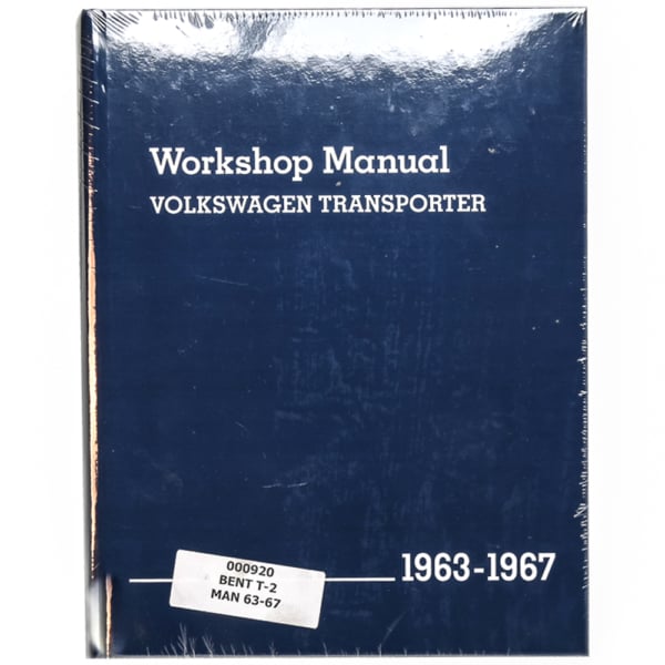 So. Cal. Classic VW Parts Workshop Manual Volkswagen Type 2 1963-1967 Bus