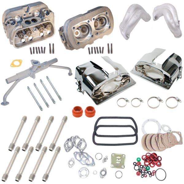 So. Cal. Classic VW Parts Dual Port Manifold Conversion Kit with Chrome Head Tin