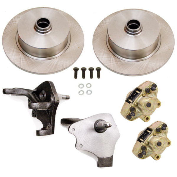 So. Cal. Classic VW Parts Front Disc Brake Kit, Drop Spindles, Blank Pattern, fits ’66-’77 Bug & Ghia