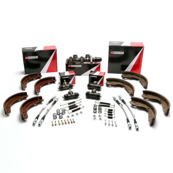 So. Cal. Classic VW Parts Brake Rebuild Kit with Stainless Steel Hoses, fits '71-'73 Super Beetle