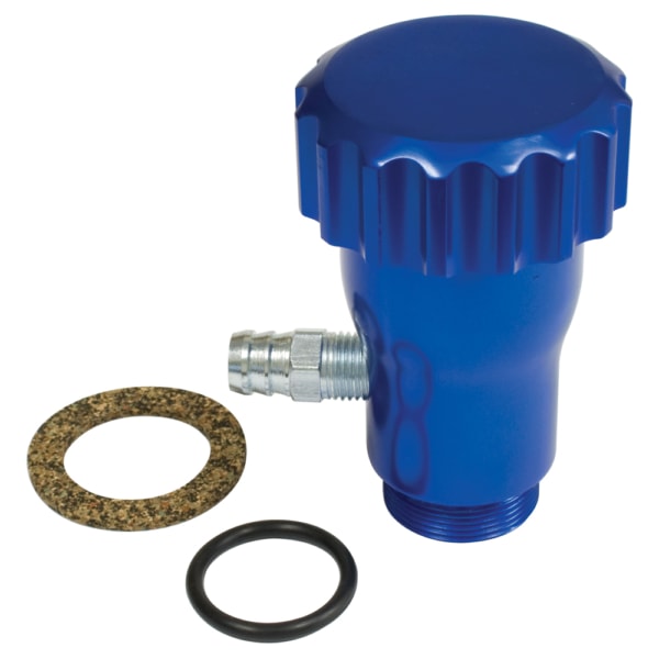 So. Cal. Classic VW Parts EMPI Oil Filler Extension, Aluminum with Billet Cap, Blue