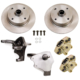 So. Cal. Classic VW Parts Front Disc Brake Kit, Drop Spindles, VW Lug Pattern - 4 x 130mm, fits ’66-’77 Bug & Ghia