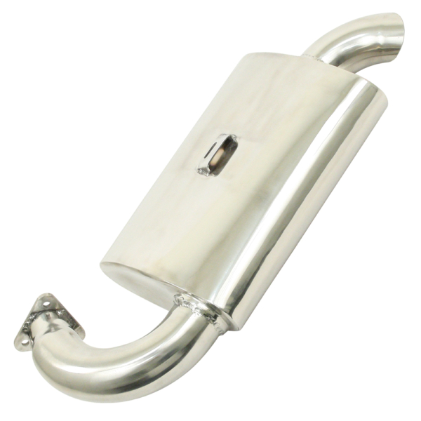 So. Cal. Classic VW Parts EMPI Stainless Steel Phat Boy Muffler, fits Standard Header