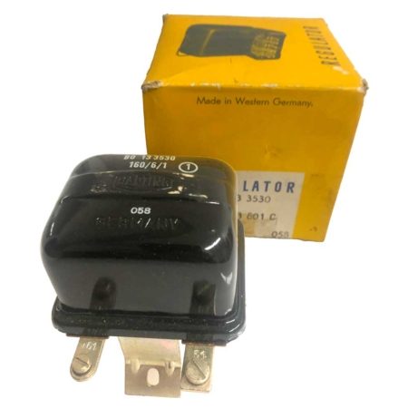 So. Cal. Imports Classic VW Parts - NOS 6-Volt Voltage Regulator, German, 1950-1966 Bug, Bus and Ghia