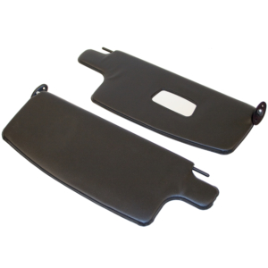 So. Cal. Classic VW Parts TMI Sun Visors, Black with Mirror, fits ’68-’77 Bug