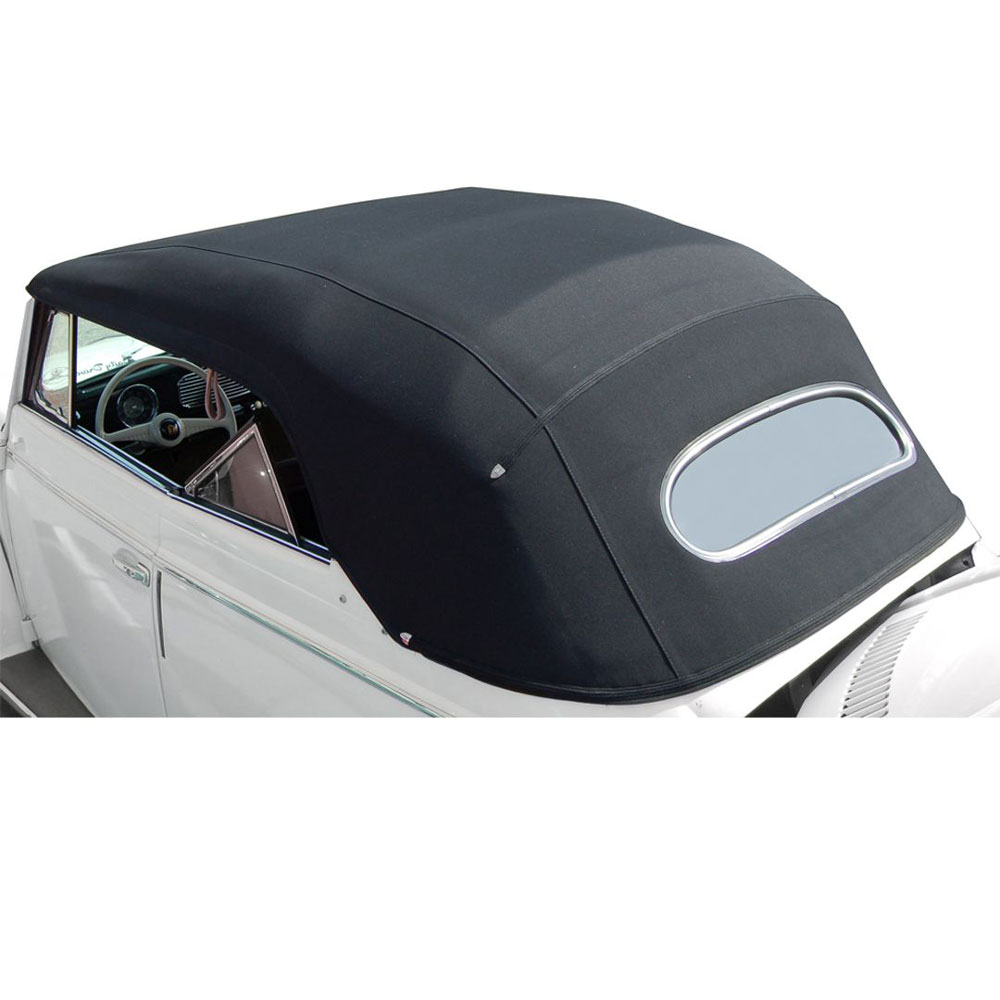 TMI Convertible Top Cover, Black Canvas, fits '67-'72 Bug & Super Beetle Classic Parts for Beetle, Bus, Ghia, Thing, Type 3