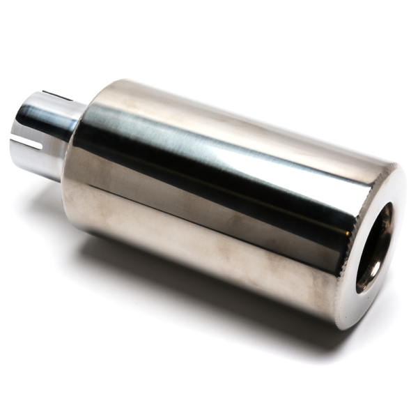 So. Cal. Classic VW Parts Hot Shot Muffler, Stainless Steel without Bracket, 2" Inlet, 10" Length