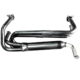 So. Cal. Classic VW Parts EMPI Single Glass Pack Exhaust System with Heat Risers, Black with Chrome Tip