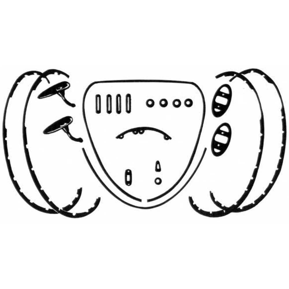 Deluxe Body Rubber & Plastic Kit, fits ’58'60 Bug West Coast Metric