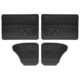 So. Cal. Classic VW Parts Door Panels, Bug '58-'64, Black Vinyl with Pockets