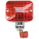 So. Cal. Classic VW Parts EMPI Mini Chrome Light with Red Lens & Dual Filament, 2-1/2'' x 1-3/4'' x 2''