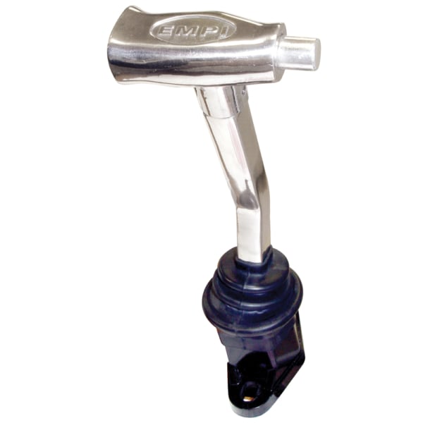 So. Cal. Classic VW Parts EMPI Polished Aluminum T-Handle Right Hand Drive 12" Shifter