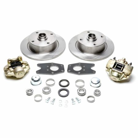 So. Cal. Classic VW Parts No Hassle Front Disc Brake Kit, 4-Lug VW Pattern - 4 x 130mm, fits Stock Drum Spindles on '49-'65 Bug & Ghia