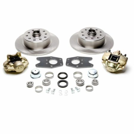 So. Cal. Classic VW Parts No Hassle Front Disc Brake Kit, 5-Lug Dual Pattern - 5 x 4-3/4" & 5 x 4-1/2", fits Stock Drum Spindles on ’49-’65 Bug & Ghia