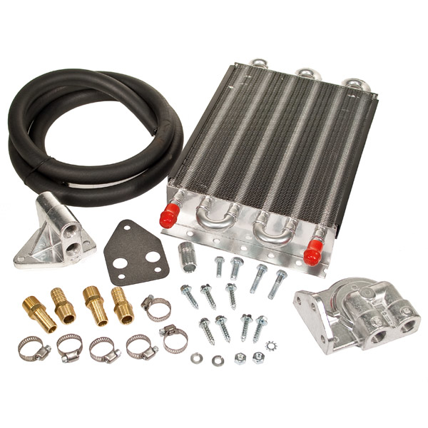 So. Cal. Classic VW Parts EMPI Oil Cooler Kit, Six-Pass, 1/2'' Hose Barb without Booster Kit