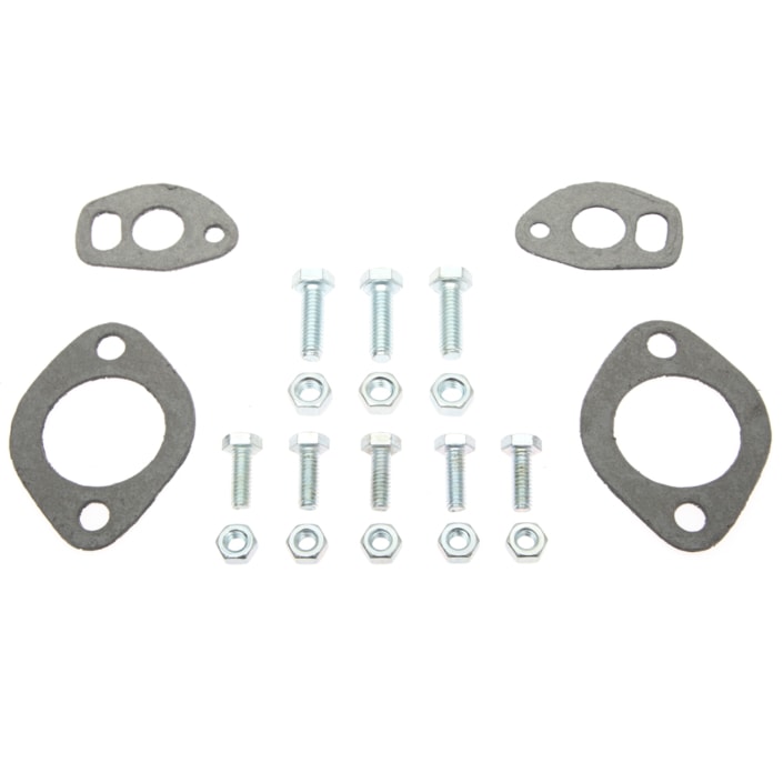 TriMil Single QuietPak Exhaust System with Heat Risers, Raw Steel