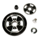 So. Cal. Classic VW Parts BRM 4-Lug Design Pulley Kit, Standard Diameter, Black & Silver