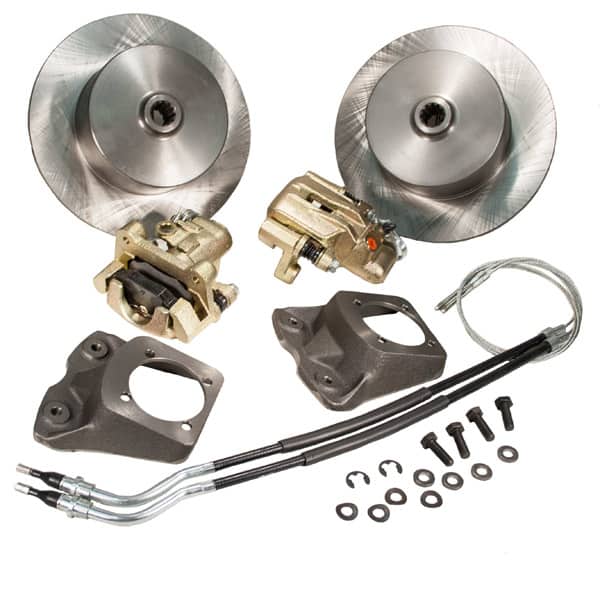 So. Cal. Classic VW Parts Rear Disc Brake Kit with e-Brake, Blank Pattern, fits ’58-’65 Bug & Ghia