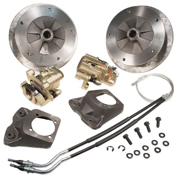 So. Cal. Classic VW Parts Rear Wide-5 Disc Brake Kit with e-Brake, Zero Offset, VW Pattern - 5 x 205mm, fits '58-'67 Bug & Ghia