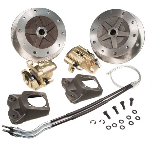 So. Cal. Classic VW Parts Rear Wide-5 Disc Brake Kit with e-Brake, +1" Offset, VW Pattern – 5 x 205mm, fits ’58-’67 Bug