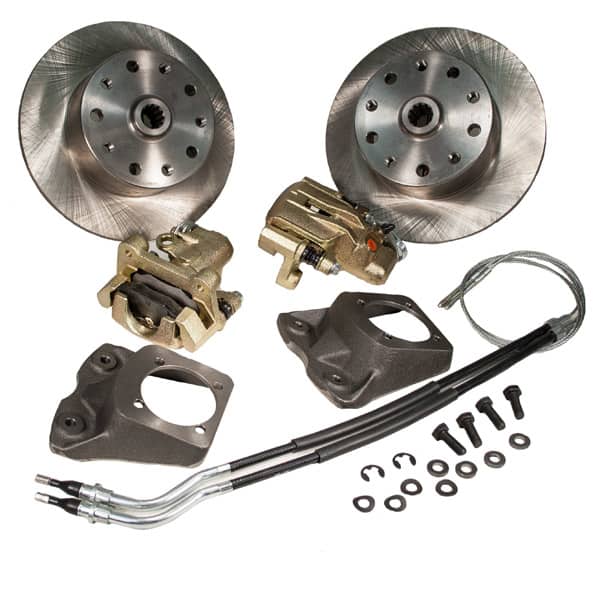 So. Cal. Classic VW Parts Rear Disc Brake Kit with e-Brake, 5-Lug Dual Pattern - 5 x 130mm & 5 x 112mm, fits ’58-’67 Bug & Ghia