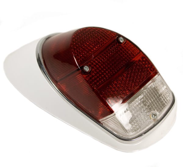 So. Cal. Classic VW Parts Tail Light Assembly, Right Side, US-Spec Red Lens, fits ’68-’70 Bug