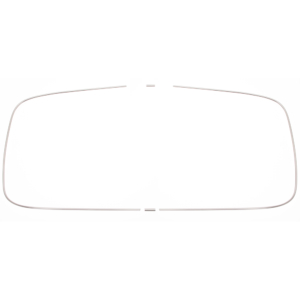 So. Cal. Classic VW Parts Rear Window Molding with Clips, fits '72-'77 Bug & Super Beetle