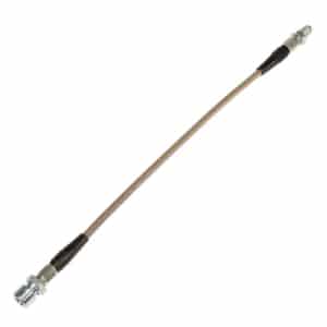 Metal Brake Line, Front Left Side (Driver Side), 165mm Long, fits '49-'66  Bug & Ghia, AC Industries 113611723A