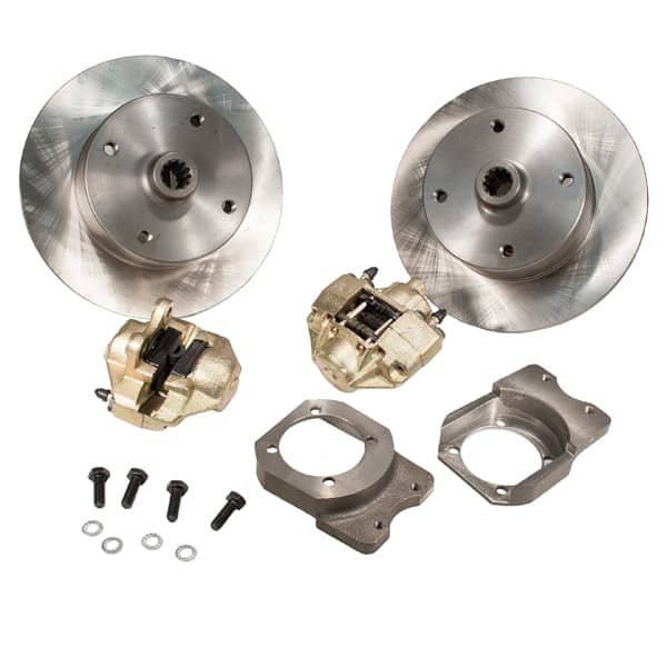 So. Cal. Classic VW Parts Rear Disc Brake Kit, Non e-Brake, 4-Lug VW Pattern - 4 x 130mm, fits ’68-’79 Bug, Ghia, Super Beetle, Thing & Type 3