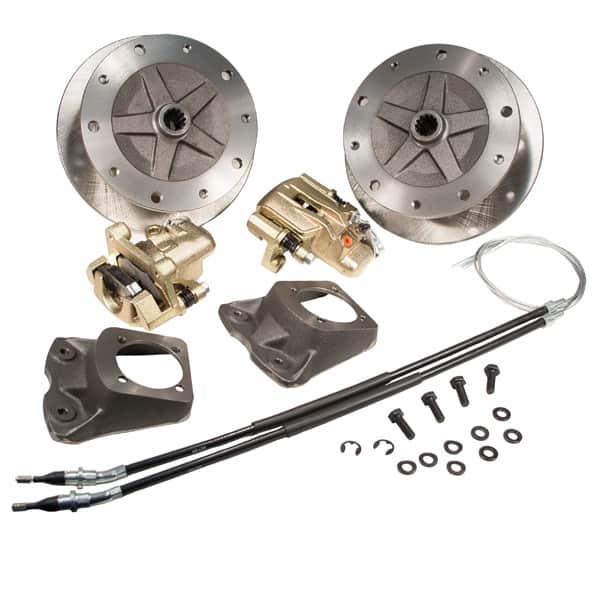 So. Cal. Classic VW Parts Rear Wide-5 Disc Brake Kit with e-Brake, +1″ Offset, VW Pattern – 5 x 205mm, fits '68-'72 Bug