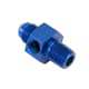 So. Cal. Classic VW Parts -6 AN Male to 1/4" NPT Male Straight Adapter with 1/8" NPT Gauge Port