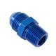 So. Cal. Classic VW Parts -8 AN Male to 3/8" NPT Male Straight Fitting, Blue