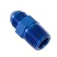 So. Cal. Classic VW Parts -8 AN Male to 1/2" NPT Male Straight Fitting, Blue