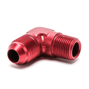 So. Cal. Classic VW Parts -8 AN Male to 3/8" NPT Male 90º Fitting, Red