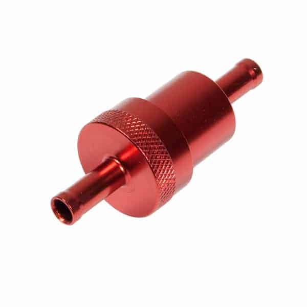 So. Cal. Classic VW Parts SCAT Red Billet Aluminum Fuel Filter with Washable Element