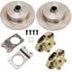 So. Cal. Classic VW Parts No Hassle Front Disc Brake Kit with Blank Pattern, fits ’71-’79 Super Beetle Stock Drum Spindles