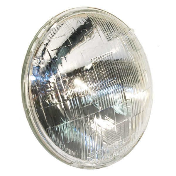 So. Cal. Classic VW Parts Sealed Beam Headlight with 6 Volt Halogen Bulb, fits '50-'66 Bug, Bus, Ghia & Type 3