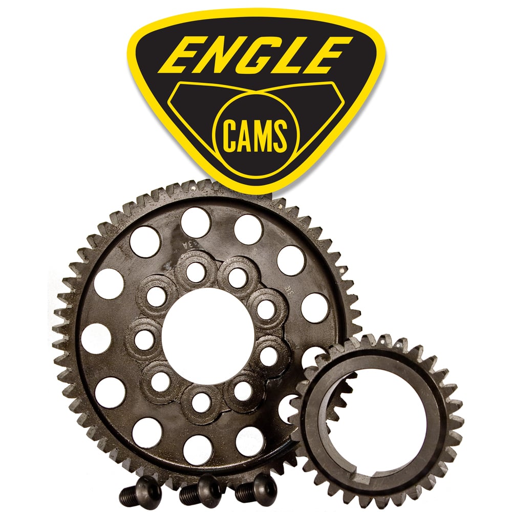 Engle Adjustable Camshaft Gears, Billet Steel Straight Cut, Made