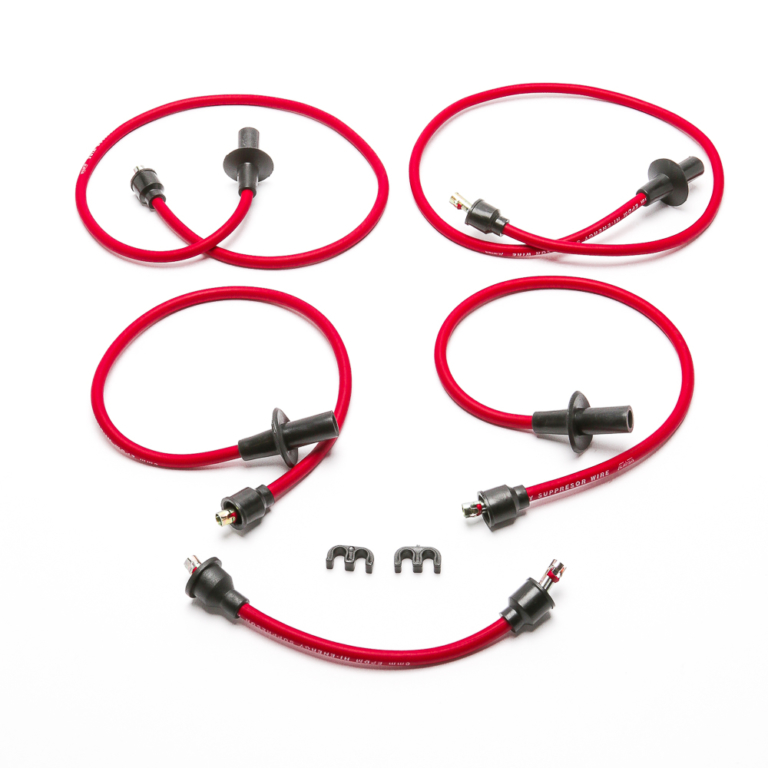 Spark Plug Wires, Red 998004 Classic VW Parts for Beetle, Bus, Ghia, Thing, Type 3