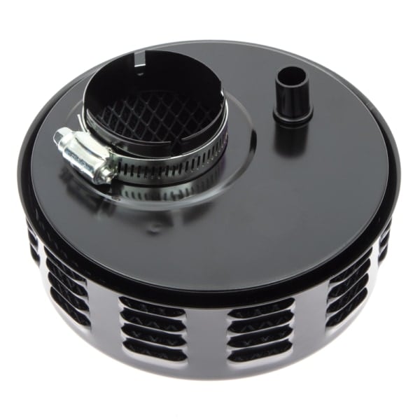 Air Cleaner Assembly, Black with Louvers, fits Stock Carburetor