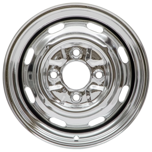 So. Cal. Classic VW Parts Chrome Mangle Style Wheel, 15″ x 5.5″, 4 x 130mm Lug Pattern