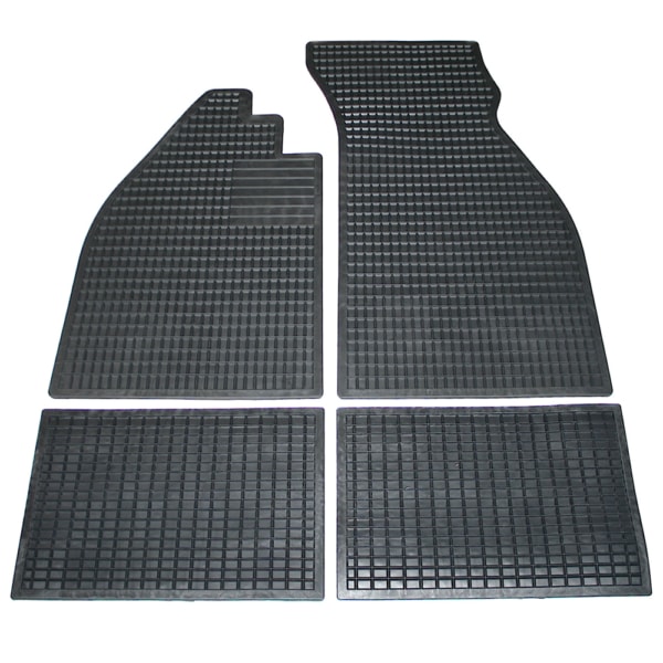 Rubber Floor Mat Set, Front & Rear, fits '58'79 Bug & Super Beetle