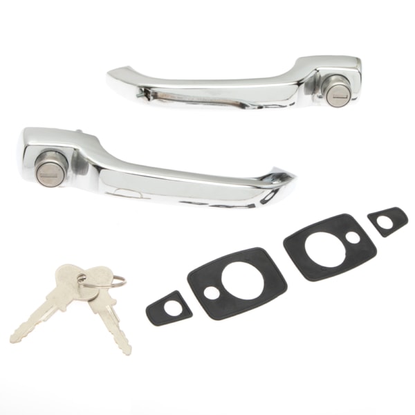 So. Cal. Classic VW Parts Door Handle Set with Matched Keys, fits Bus '64-'68